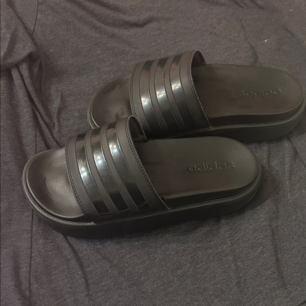adidas Black Slide Sandals